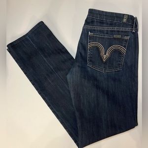 7 for All Mankind Kate Jeans ~ Size 31 ~ Blue Dark Wash